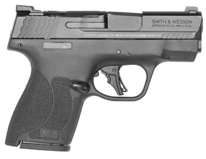 Picture of Smith & Wesson 13558 M&P9 Shield Plus 9Mm Luger 3.10" 10+1 Matte Black (No Ts) Frame/Textured Grip Black Armornite Stainless Steel With Optics Cut & Tritium Night Sights 