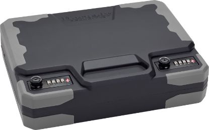 Picture of Hornady 95260 Treklite Lock Box Xxl Combination Key Entry Black Holds 2 Handguns Polycarbonate 