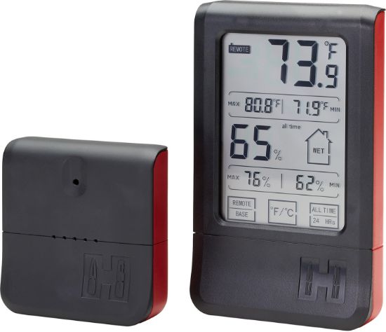 Picture of Hornady 95907 Wireless Hygrometer Touchscreen Black 