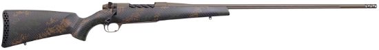 Picture of Weatherby Mbc20n308nr4b Mark V Backcountry 2.0 308 Win 5+1 24" Barrel, Patriot Brown Cerakote Metal Finish, Brown Sponge Pattern Black Peak 44 Blacktooth Stock 