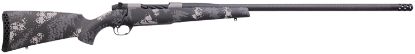 Picture of Weatherby Mct20n300wr8b Mark V Backcountry 2.0 Ti 300 Wthby Mag 3+1 26" Carbon Fiber Wrapped Barrel, Graphite Black Cerakote Metal Finish, Black With Gray/White Sponge Accents Peak 44 Blacktooth Stock