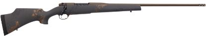 Picture of Weatherby Mcu03n243nr4b Mark V Camilla Ultra Lightweight Compact 243 Win 4+1 22" Barrel, Midnight Bronze Cerakote Metal Finish, Black With Smoke/Gold Sponge Accents Monte Carlo Stock 