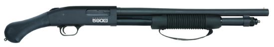 Picture of Mossberg 51600 590S Shockwave 12 Gauge 10+1 18.50" Matte Blued Black Fixed Raptor Birdshead Grip 