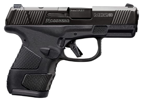 Picture of Mossberg 89027 Mc2sc Sub-Compact 9Mm Luger 3.40" 14+1,11+1 Matte Black Dlc Stainless Steel With Optics Cut Aggressive Textured Black Polymer Grip With Cross-Bolt Safety 