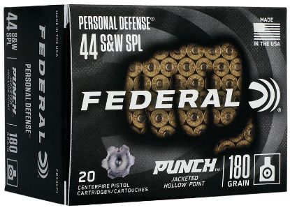 Picture of Federal Pd44sp1 Premium Personal Defense 44 S&W Spl 180 Gr Jacketed Hollow Point 20 Per Box/ 10 Case 