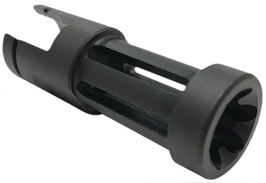 Picture of Samson 040606203 Flash Hider Black Oxide Stainless Steel With 2.50" Oal & .860" Diameter For Ruger 10/22 