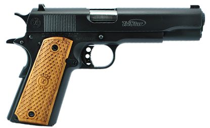 Picture of Tristar 85604 American Classic Government 1911 9Mm Luger 10+1 5" Stainless Steel Barrel, Blued Serrated Steel Slide, Blued Steel Frame W/Beavertail, Wood Grip 