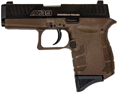 Picture of Diamondback Db0200p071 Db9 Gen4 Micro-Compact Frame 9Mm Luger 6+1, 3.10" Stainless Steel Barrel, Black Nitride Serrated Stainless Steel Slide, Midnight Bronze Polymer Frame & Grip 