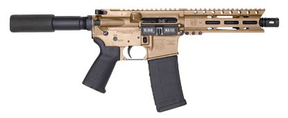 Picture of Diamondback Db1912k061 Db15 Ar Pistol Carbine Length 5.56X45mm Nato 30+1 7" Heavy Barrel W/A2 Flash Hider, 6" M-Lok Handguard, Flat Dark Earth Buffer Tube Foam Pad Stock, Magpul Moe Grip 