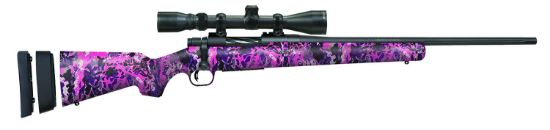 Picture of Mossberg 28143 Patriot Super Bantam 6.5 Creedmoor 5+1 20" Matte Blued Fluted Barrel Matte Blued Steel Muddy Girl Wild Right Hand 