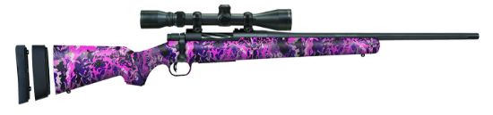 Picture of Mossberg 28144 Patriot Super Bantam Youth 7Mm-08 Rem 5+1 20" Matte Blued Fluted Barrel Matte Blued Steel Receiver Muddy Girl Wild Right Hand 