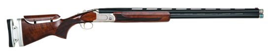 Picture of Mossberg 75474 Gold Reserve 12 Gauge 30" 2Rd 3" Polished Silver With Scroll & Inlay Engraved Rec Satin Black Walnut Fixed Stock Right Hand Full Size Includes Ext. Sport Set Chokes (5) 