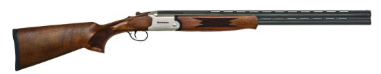 Picture of Mossberg 75475 Silver Reserve 20 Gauge With 26" Matte Blued Barrel, 3" Chamber, 2Rd Capacity, Satin Silver Engraved Metal Finish & Satin Black Walnut Stock Right Hand (Full Size) 