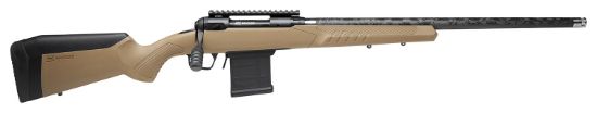 Picture of Savage Arms 57943 110 Carbon Tactical 6.5 Prc 8+1 24" Proof Research Carbon Fiber Wrapped Stainless Steel Barrel, Matte Black Carbon Steel Receiver, Synthetic Flat Dark Earth Adjustable Accustock 