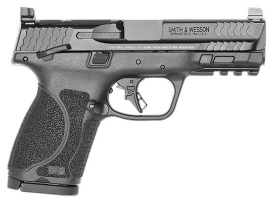 Picture of Smith & Wesson 13568 M&P M2.0 Compact 9Mm Luger 15+1, 4" Black Armornite 4" Stainless Steel Barrel & Optic Ready/Serrated Slide, Matte Black Polymer Frame W/Picatinny Rail 