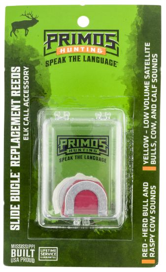 Picture of Primos Ps932mc Slide Bugle Replacement Diaphragm Red/Yellow 2 Per Pkg 