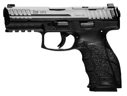 Picture of Hk 81000733 Vp9-B Optic Ready 9Mm Luger 4.09" 17+1 (3) Black Steel Slide With Optics Cut Black Interchangeable Backstrap Grip (Push Button) Night Sights 