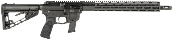 Picture of Wilson Combat Trar9gb91610 Ar9g Carbine 9Mm Luger 17+1 16" Black Match Grade Threaded Barrel, Black Armor-Tuff Aluminum Receiver, M-Lok Handguard, Black Synthetic Rogers Super-Stoc W/Cam-Lock Stock 