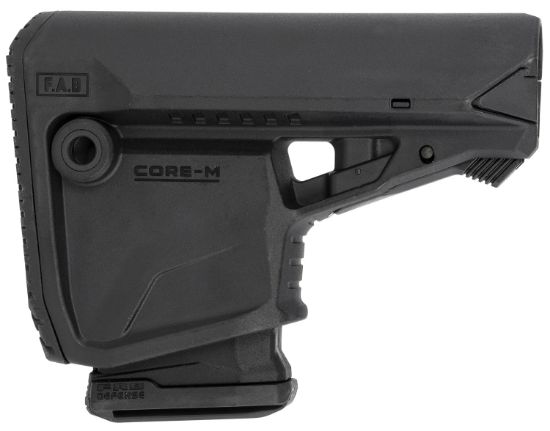 Picture of Fab Defense Fxglcoremagb Gl-Core Survival Buttstock W/Rubber Butt Pad & Built-In Mag Carrier For Ar-Platform Compatible W/Mil-Spec & Commercial Tubes Black Polymer (Tube Not Included) 