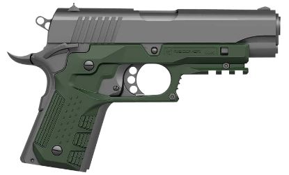 Picture of Recover Tactical Cc3c-03 Grip & Rail System Green Polymer Picatinny For Compact 1911 