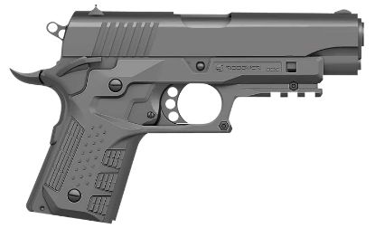 Picture of Recover Tactical Cc3c-04 Grip & Rail System Gray Polymer Picatinny For Compact 1911 
