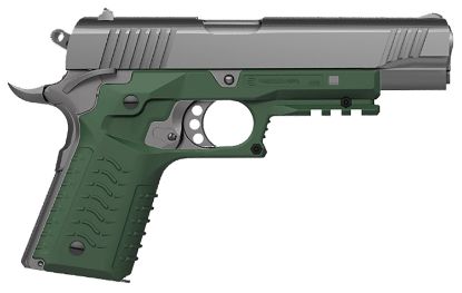 Picture of Recover Tactical Cc3h-03 Grip & Rail System Od Green Polymer Picatinny For Standard Frame 1911 