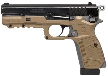 Picture of Recover Tactical Hpc-02 Grip & Rail System Tan Polymer Picatinny For Browning Hi-Power 