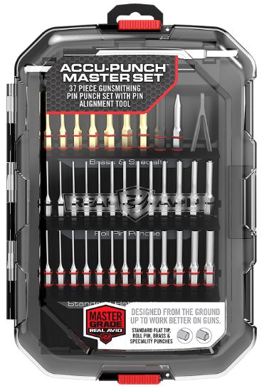 Picture of Real Avid Avmaps Accu-Punch Master Set Black Universal Firearm 37 Pieces 