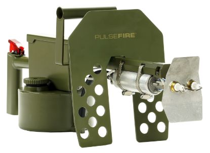 Picture of Exothermic Technologies Pflrtca Pulsefire Lrt *Ca Approved Green Powder Coated Aluminum 10 Ft Flame Range 25.70" Long Fuel Gasoline/Gasoline, Diesel Mix Includes Battery/Battery Charger 