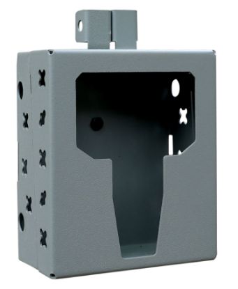 Picture of Moultrie Mca-14058 Security Box Compatible With 2021 Moultrie Cameras Gray Powder Coated Steel 