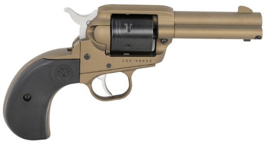 Picture of Ruger 2017 Wrangler 22 Lr 3.75" Burnt Bronze Cerakote Barrel & Frame, 6 Shot Black Cerakote Cylinder, Synthetic Grip On A Birdshead Pattern Grip Frame Grip, Transfer Bar Safety 