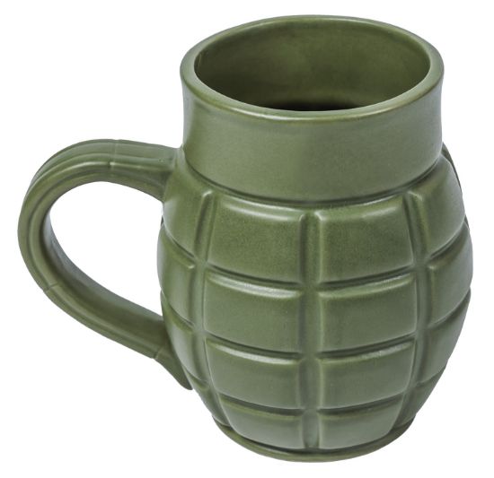 Picture of Caliber Gourmet Cbgm1043 Caliber Gourmet Grenade Mug Green Ceramic Grenade 