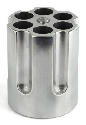 Picture of Caliber Gourmet Cbg1007 Caliber Gourmet Cylinder Pen Holder Silver Aluminum 3.25" X 2.75" Pistol Cylinder 