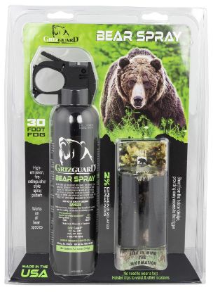 Picture of Udap 260Gg Griz Guard Bear Pepper Spray Black Effective 30 Ft 9.2Oz Spray Repels Bears 