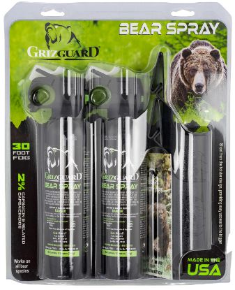 Picture of Udap 260Gg2 Griz Guard Bear Pepper Spray Black Effective 30 Ft 9.2 Oz Spray Bottle Repels Bears 2 Pack 