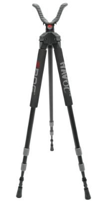 Picture of Bog-Pod 1100479 Havoc Tripod Made Of Black Finish Aluminum With Foam Grip, Rubber Feet, 360 Degree Pan & 22-50" Vertical Adjustment 