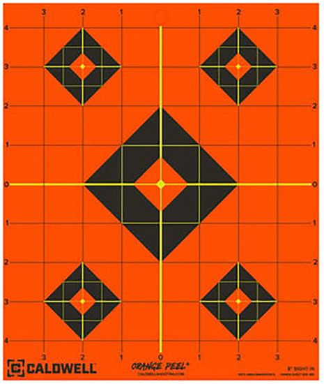 Picture of Caldwell 1166102 Orange Peel Self-Adhesive 8" Target 5 Pack 