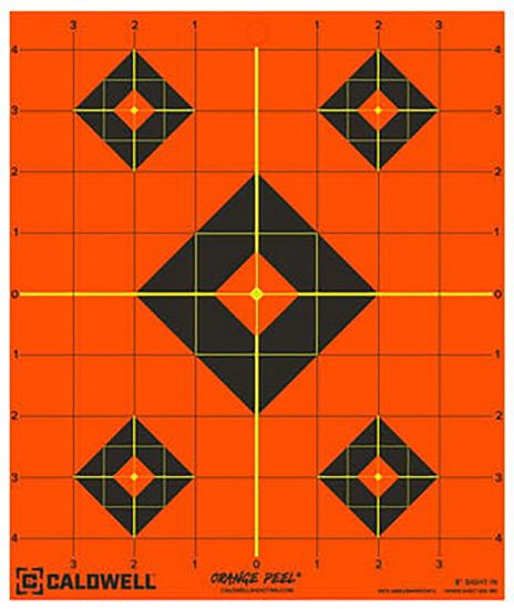 Picture of Caldwell 1166103 Orange Peel Black/Orange Self-Adhesive 25 Sheets 