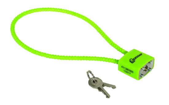 Picture of Lockdown 110149 Trigger Lock Open With Key Green Firearm Fit- Universal 15" 