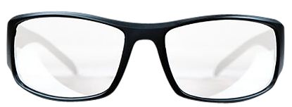 Picture of M&P Accessories 110168 Thunderbolt Shooting Glasses Full Size Clear Mirror Lens Black Frame 