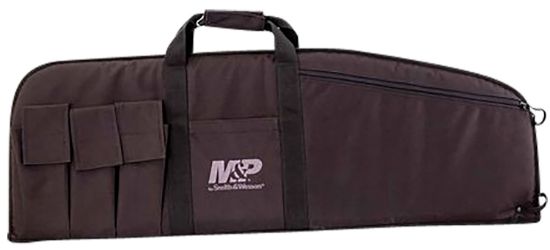 Picture of M&P Accessories 110016 Duty Series Large Case 45" Black 5 Exterior Mag Pouches For Rifle/Shotgun 