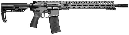 Picture of Patriot Ordnance Factory 01647 Minuteman Direct Impingement 350 Legend 16.50" 10+1 Tungsten Rec/14.5" M-Lok Handguard Black Nitride Barrel Black Polymer 6 Position Mft Stock & Grip 