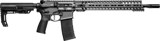 Picture of Patriot Ordnance Factory 01649 Minuteman Direct Impingement *Ca Compliant 5.56X45mm Nato 16.50" 10+1 Tungsten Rec/14.5" M-Lok Handguard Black Nitride Barrel Black Polymer 6 Position Mft Stock & Grip 