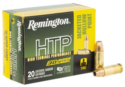 Picture of Remington Ammunition R20019 Htp 30 Super Carry 100 Gr Jacket Hollow Point 20 Per Box/ 10 Case 