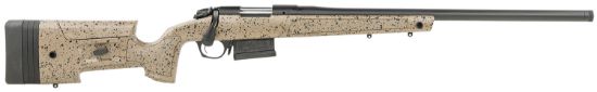 Picture of Bergara Rifles B14s352c B-14 Hmr 6.5 Creedmoor 5+1 22" Graphite Black Cerakote Free-Floating Barrel, Black Speckled Brown Molded W/Mini-Chassis, Adjustable Lop & Cheek Piece Stock, Right Hand 