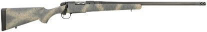 Picture of Bergara Rifles B14sm519cf B-14 Ridge Carbon Wilderness 6.5 Prc 2+1 24" Carbon Fiber Wrapped Barrel, Gray Cerakote Steel Receiver, Softtouch Woodland Camo Fixed American Style Stock, Right Hand 