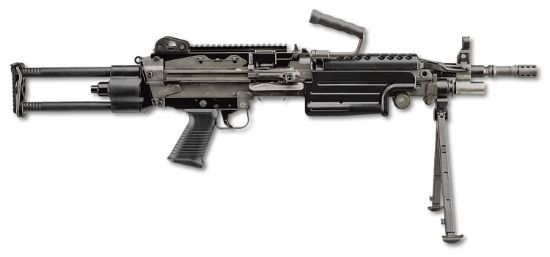 Picture of Fn 46100171 M249s Para 5.56X45mm Nato 16.10" Barrel 30+1 Mag Or 200Rd Belt Capacity, Black Rotating & Telescoping Stock, Hydraulic Recoil Buffer, Non-Slip Buttplate, Optics Ready 