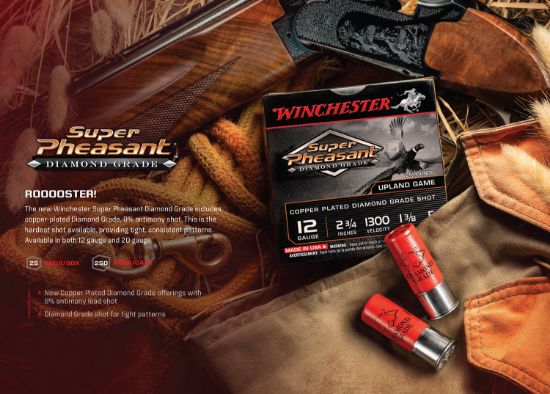 Picture of Winchester Ammo Spdg125 Super Pheasant Diamond Grade 12 Gauge 2.75" 1 3/8 Oz 5 Shot 25 Per Box/ 10 Case 