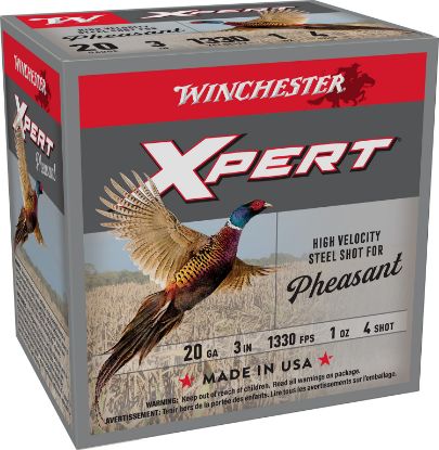 Picture of Winchester Ammo Wexp2034 Xpert Pheasant Lead Free High Velocity 20 Gauge 3" 1 Oz 4 Shot 25 Per Bx/ 10 Case 