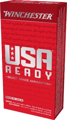 Picture of Winchester Ammo Red10 Usa Ready 10Mm Auto 180 Gr Full Metal Jacket Flat Nose 50 Per Box/ 10 Case 